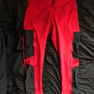 Red Workout Leggings